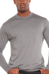 Men's Bamboo Performance Long Sleeve T-Shirt | Ultra-Soft Organic Cotton Blend